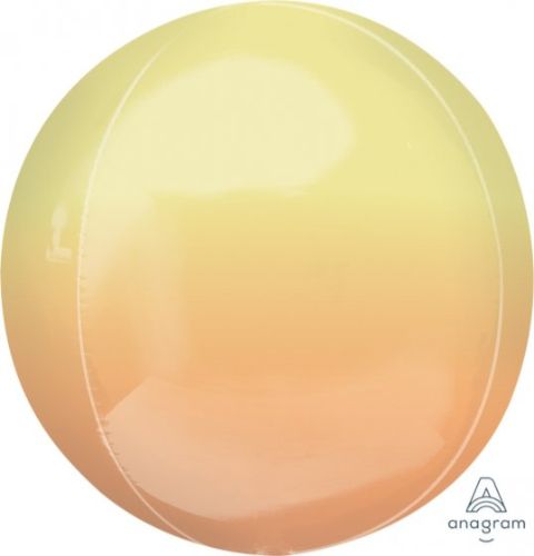 Vibrant XL Ombre Balloon in yellow and orange, perfect for elevating party decor and creating unforgettable celebrations.