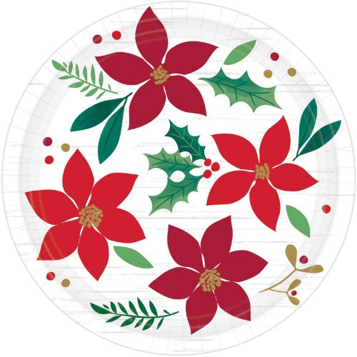 Round Plates - Christmas Wishes - Pack of 8