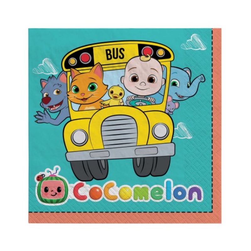 Cocomelon Lunch Napkins (Set of 16)