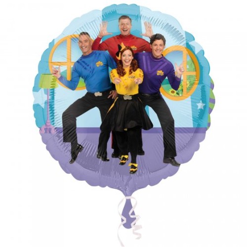 Vibrant 45cm Wiggles Group set, featuring playful characters designed for imaginative play and creativity in children.