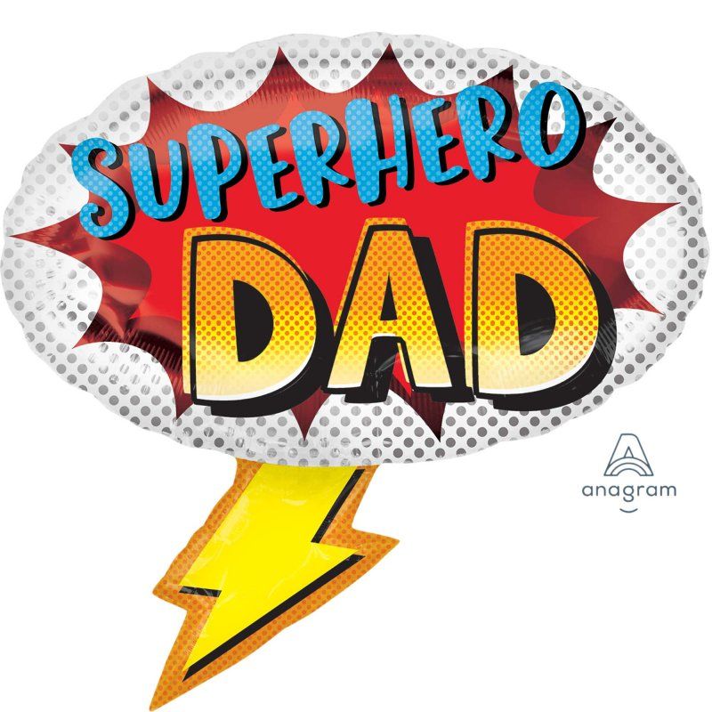 Foil Balloon - Supershape Superhero Dad