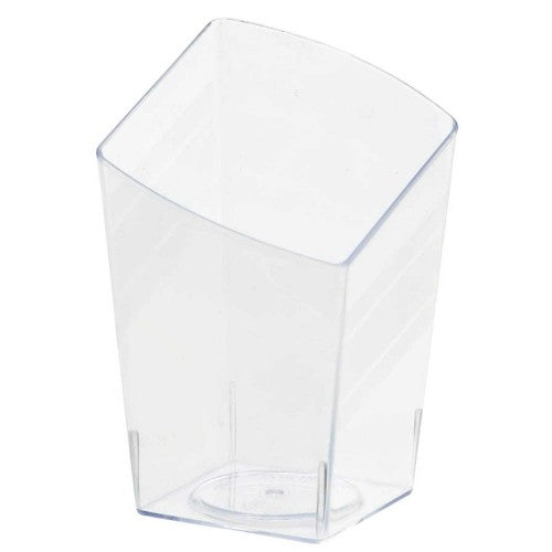 Clear Plastic Tumblers - Mini Catering Slanted (Pack of 10)