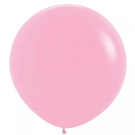 Pack of 3 Sempertex 60cm fashion pink latex balloons, perfect for party decorations and celebrations.