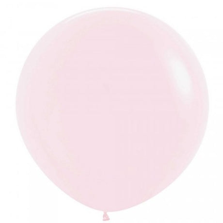 Pastel matte pink latex balloons, 60cm, pack of 3, perfect for elegant event decor and DIY party planning.