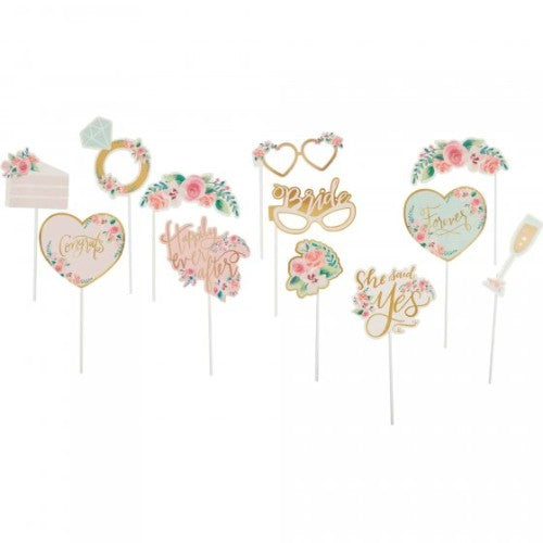 Mint To Be Photo Props - 13 Assorted Props - Pack of 13