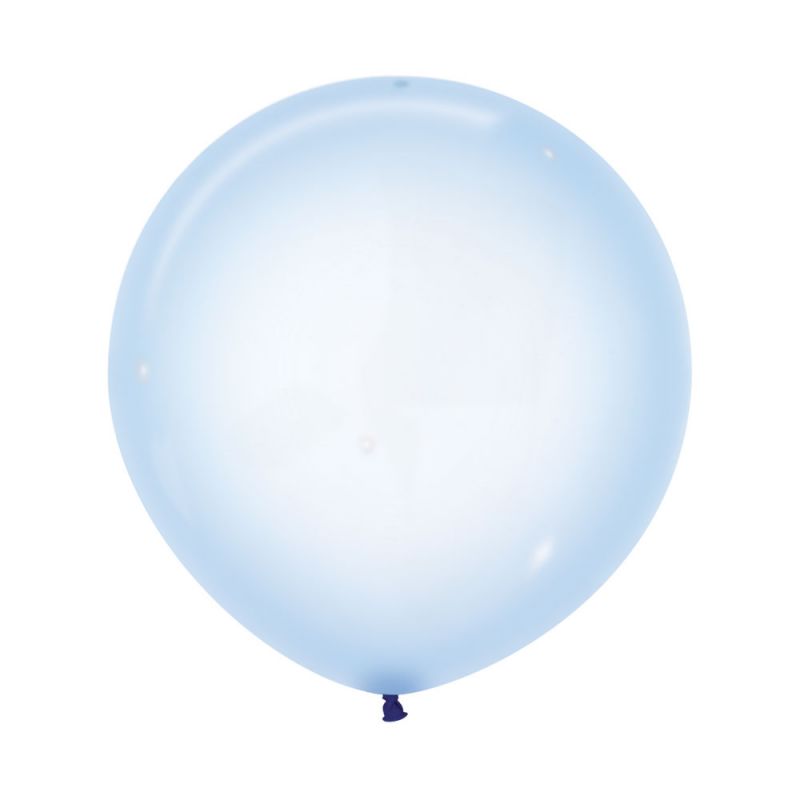 Balloon 60cm Crystal Pastel Blue 339   (Pack of 3)