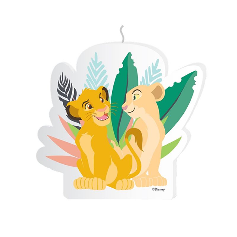 Lion King Candle, 9cm tall, elegant design with intricate Simba details, perfect for decor and Disney fans.