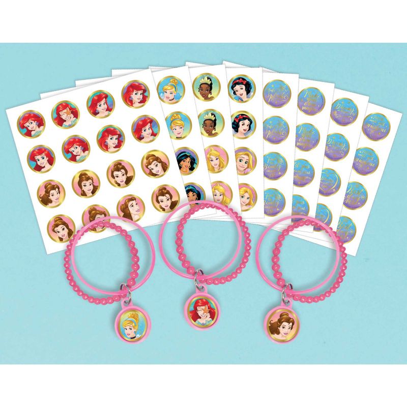 Disney Princess Once Upon A Time Bracelet Kit Favors - (Pack of 8)