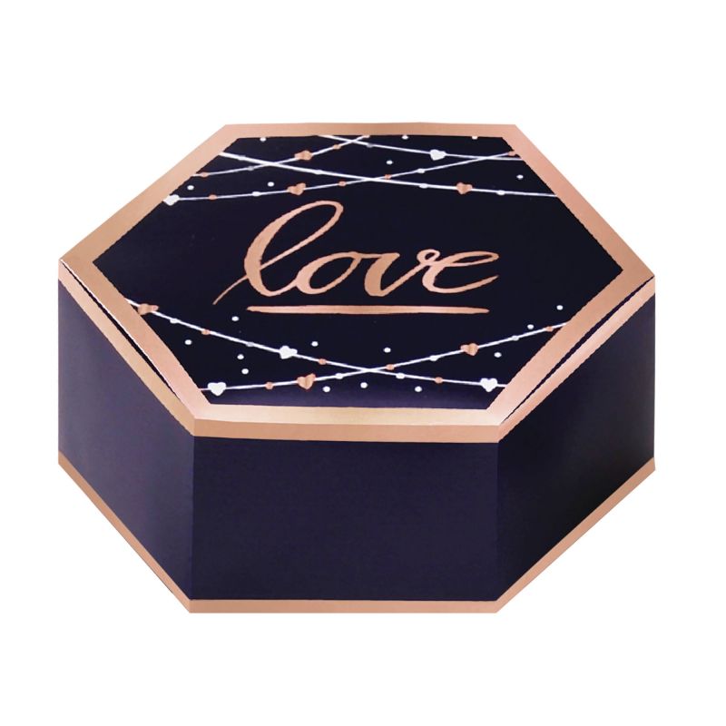 Navy Bride Favor Boxes Hot Stamped - (Pack of 8)