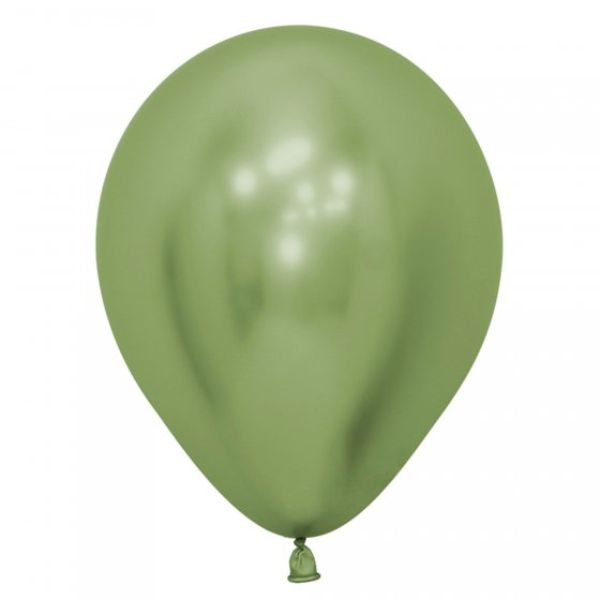 Balloon - Sempertex 12cm Metallic Reflex Lime Green Latex (Pack of 50)