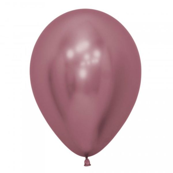 Balloon -30cm Metallic Reflex Pink Latex (Pack of 12)