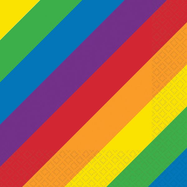 Rainbow Lunch Napkins (Pack of 16)