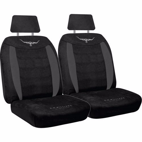 Rmw Velour Seat Covers Black Size 30 -R.M.WILLIAMS