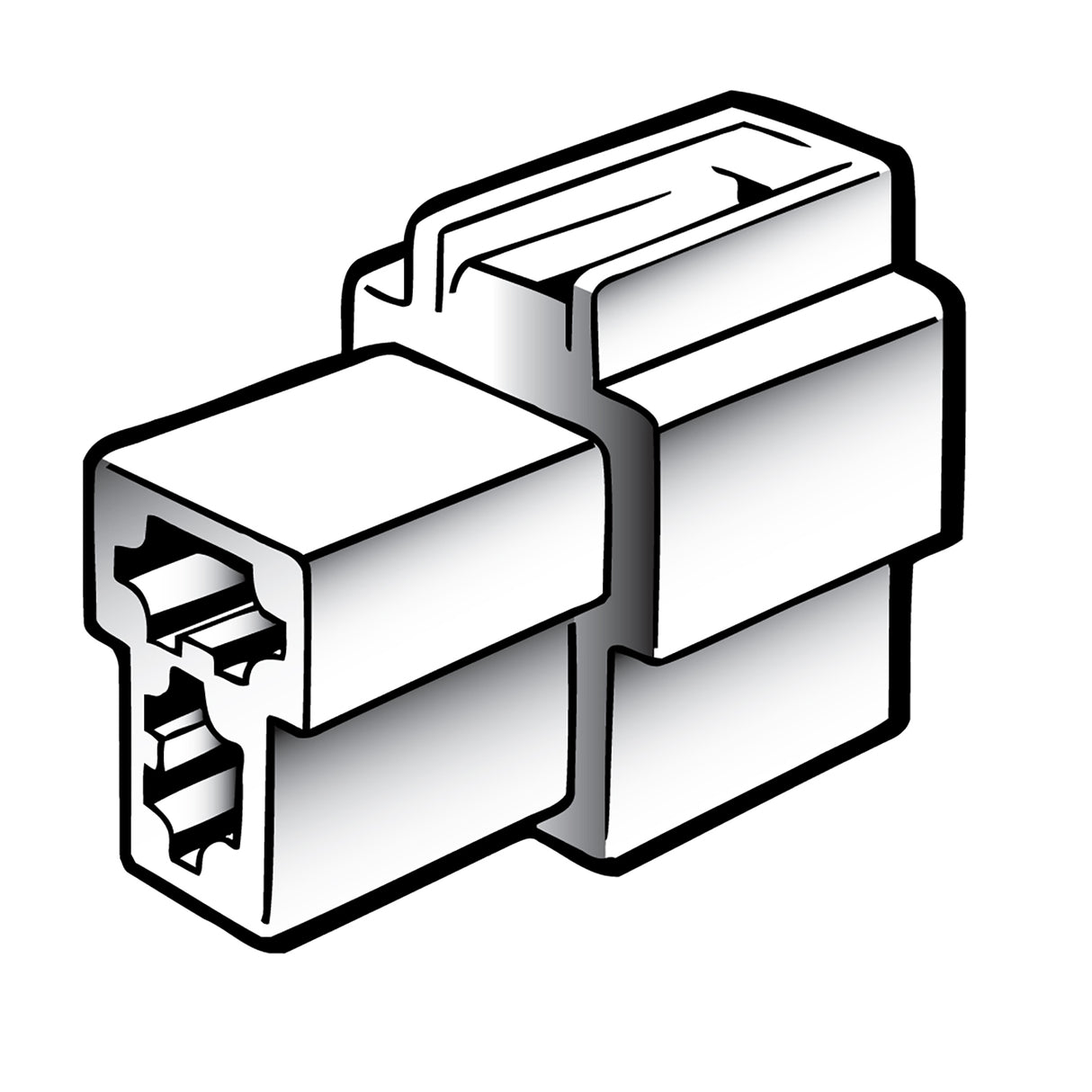 Narva Q/C Connector Housing, designed for reliable electrical connections in automotive, marine, and industrial applications.