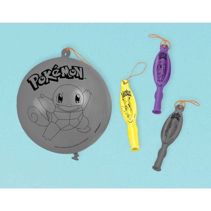 Pokemon Classic Punch Balloons - Pack of 4