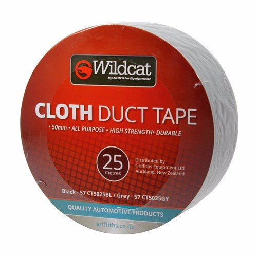 Cloth Tape 50Mm X 25M Grey -WILDCAT