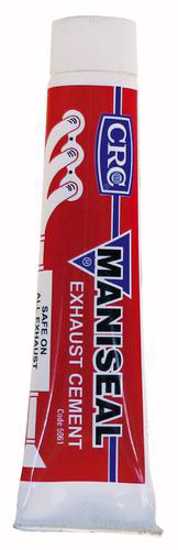 CRC 5061 Maniseal Exhaust Cement in brown, designed for high-temperature sealing of automotive exhaust systems.