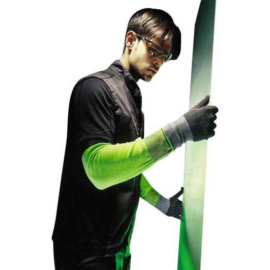 Uvex Bamboo Sleeve (CUT 5) providing cut protection with patented TwinFlex Technology, designed for comfort and durability.