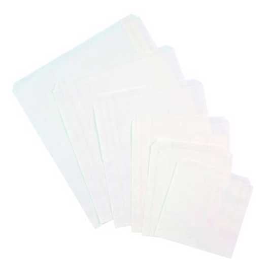 Premium white flat #4 paper bags, 210 x 244mm, pack of 500, eco-friendly, durable, ideal for retail and custom printing.