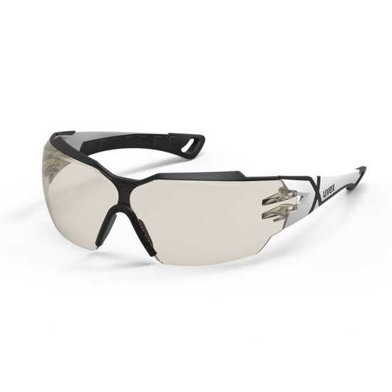 uvex pheos cx2 CBR safety glasses with wraparound style, anti-fog coating, and soft grip for superior comfort and vision protection.