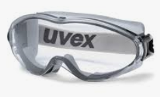 uvex ultrasonic Clear THS anti-fog goggles with dual-component design, enhanced ventilation, and a comfortable fit for maximum visibility.