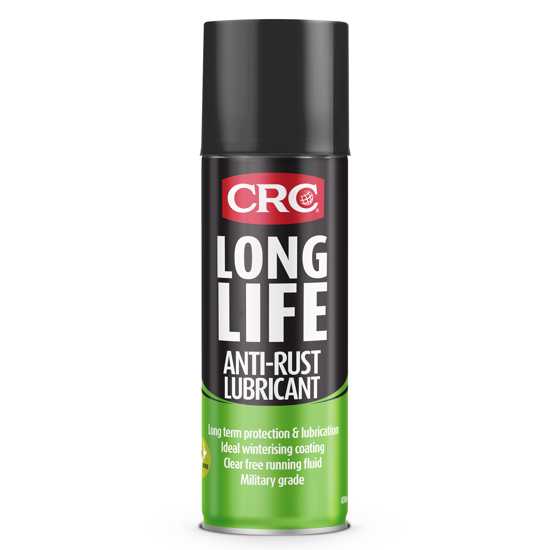 CRC 3097 Long Life Anti-Rust Lubricant 300g, a powerful rust inhibitor and lubricant for effective metal protection.