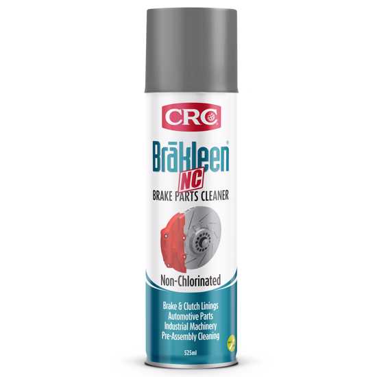 CRC 5084 Brakleen NC 525ml - Non-chlorinated degreaser for brake and clutch parts, fast-evaporating, residue-free cleaner.