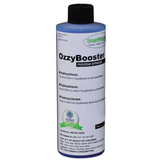 CRC Smartwasher OzzyBooster 250ml, microbial enhancer for optimal cleaning, boosts OzzyJuice with eco-friendly bioremediation.