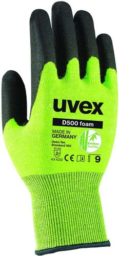 Uvex D500 Foam Cut Resistant Gloves in Size 11, featuring Bamboo TwinFlex technology for comfort, grip, and high cut protection.