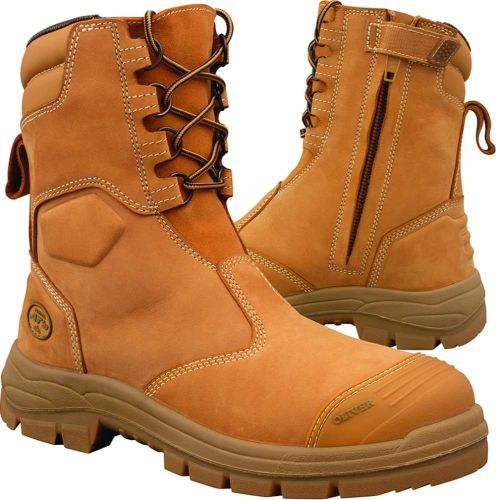 OLIVER 55-385 Safety Boots Size 7, featuring lightweight design, COOLstep lining, SOFTstride cushioning, and durable Kevlar stitching.