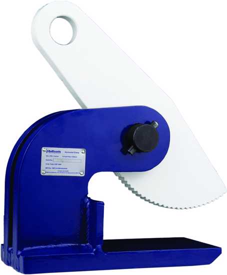 Bullivants Horizontal Plate Clamp 3.0T for safe lifting of steel plates, featuring 3.0t capacity and 0-60mm jaw openings.