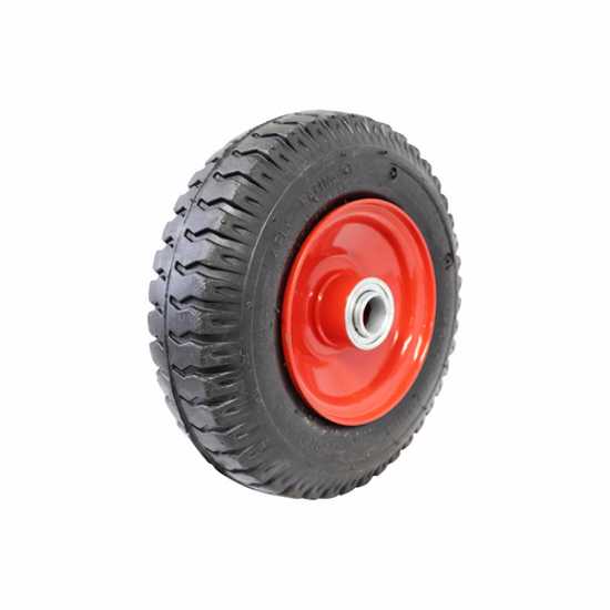 Easyroll 2.50x4" pneumatic wheel with 3/4" bore, 140kg capacity, durable 4 ply rubber, ideal for rough terrains.
