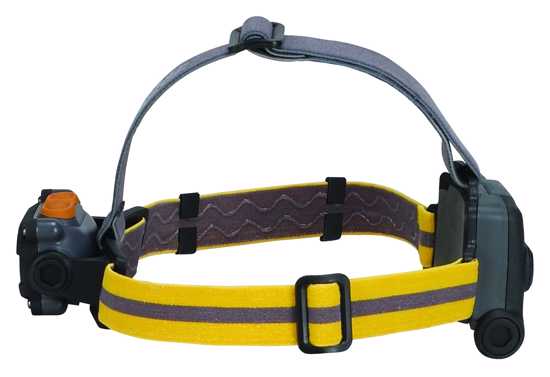 Hardcase Pro Headlight in black and grey with 325 lumens, adjustable pivoting head, and durable weatherproof design.