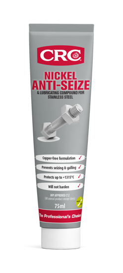 Nickel-based anti-seize compound in a 75ml tube, designed to protect metals from high temperatures and corrosion.