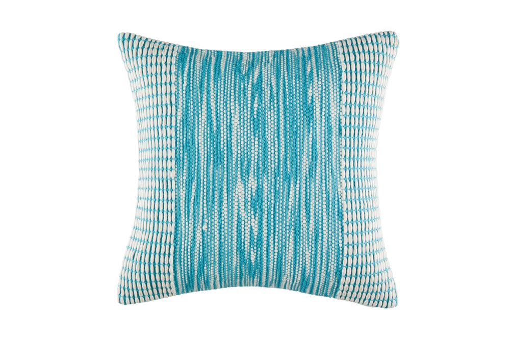 Teal 50x50cm KAS Rico cushion, perfect for enhancing bedding or adding style to your couch.