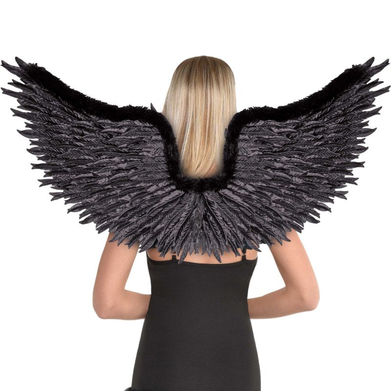 Angel Wings - Marabou Faux Fur Feathers (Black )