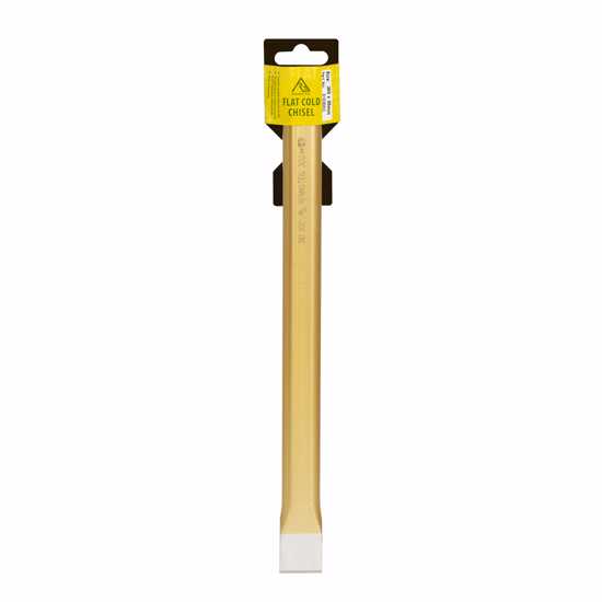 Rennsteig Flat Cold Chisel, 25mm wide and 250mm long, made from hardened chrome vanadium steel for metalworking tasks.