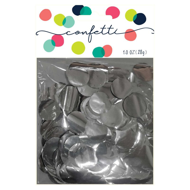 Confetti Circles - Silver Metallic Foil (28g)
