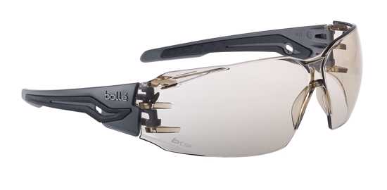 Bolle Silex+CSP Safety Glasses with anti-fog, anti-scratch lenses, ultra wrap-around frame for maximum eye protection.