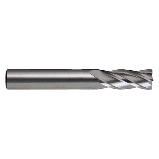 4-flute Sutton end mill R20 HSS, ideal for precision milling in materials up to 1000 N/mm2 with TiCN coating.
