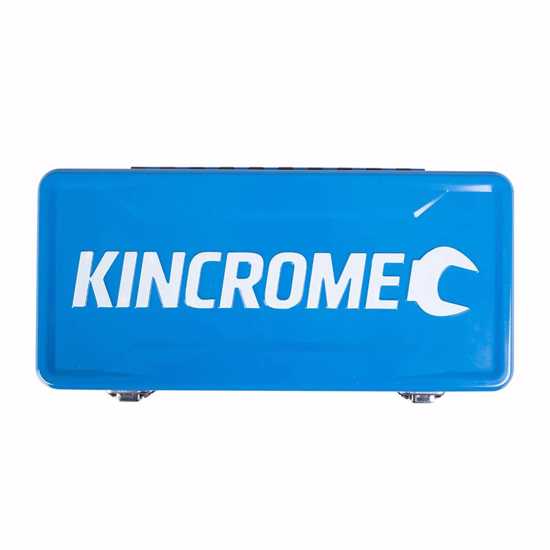 Kincrome 14 Piece Metric Deep Impact Socket Set with durable Cr-Mo construction, black phosphate finish, and organized EVA tray.
