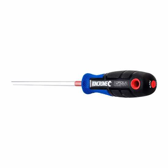 Kincrome TorqueMaster Screwdriver with Tri-Lobe design, Gel-Grip, and durable steel blade for superior torque and control.