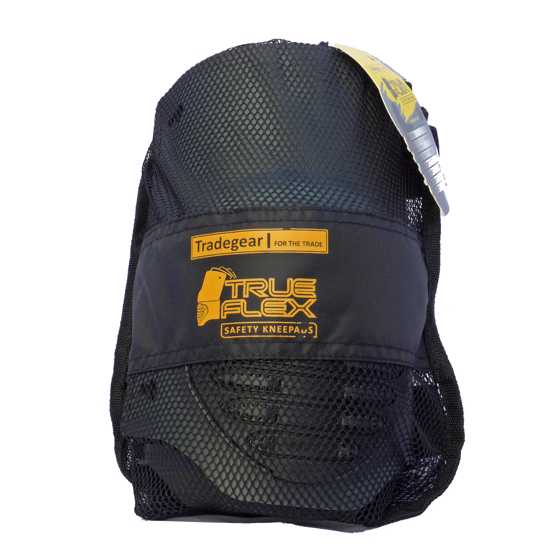 Tradegear Knee Pad OSFA, lightweight protective pads with heat resistance, dual-density cushioning, and easy on/off clips for comfort.