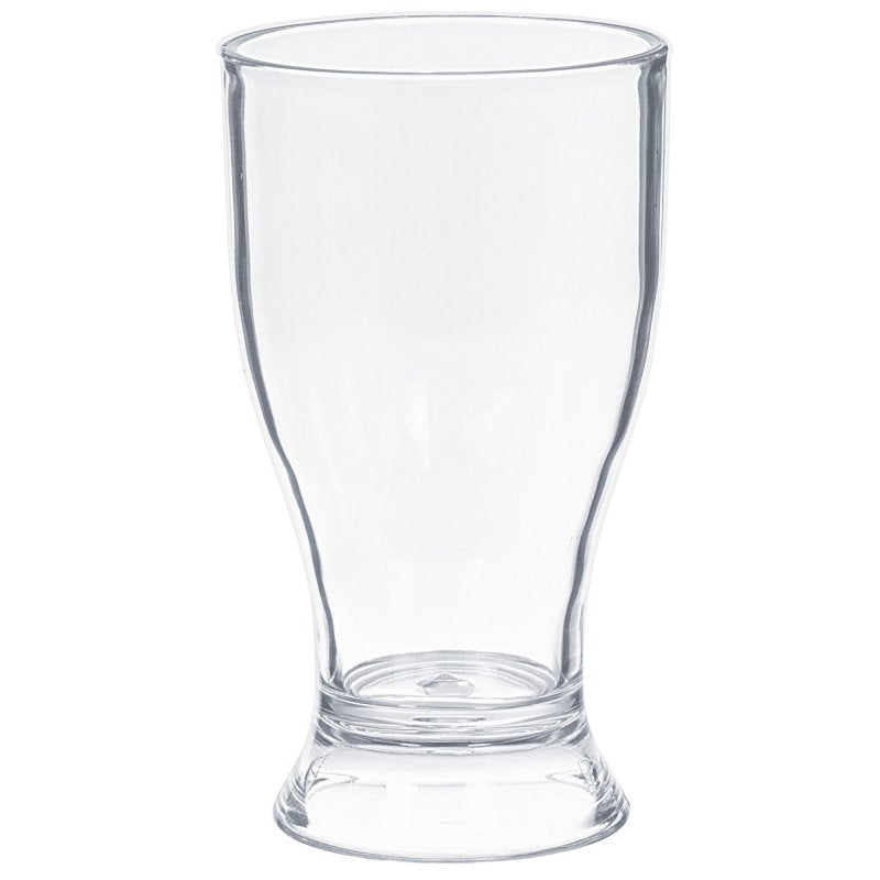 Pilsner Mini Beer Glasses - Clear Plastic (236ml) - Pack of 4