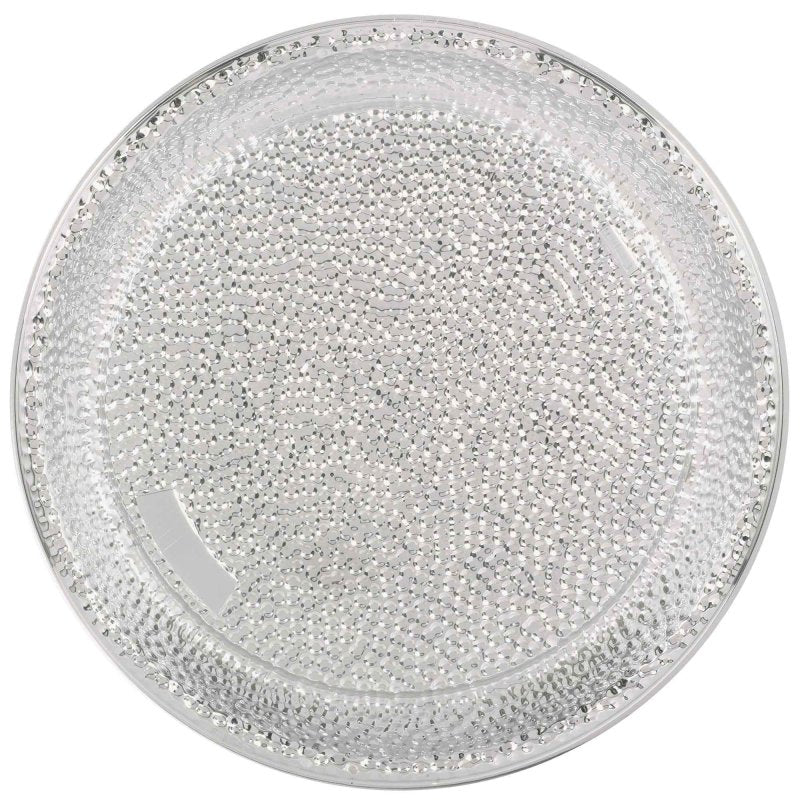 Premium Tray - Silver Hammered Look (40cm)