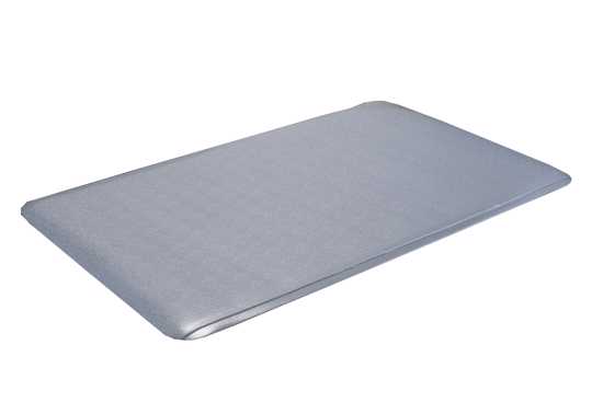 Anti-fatigue mat (1500x900mm) with a pebble-top design for comfort and safety, ideal for standing work environments.