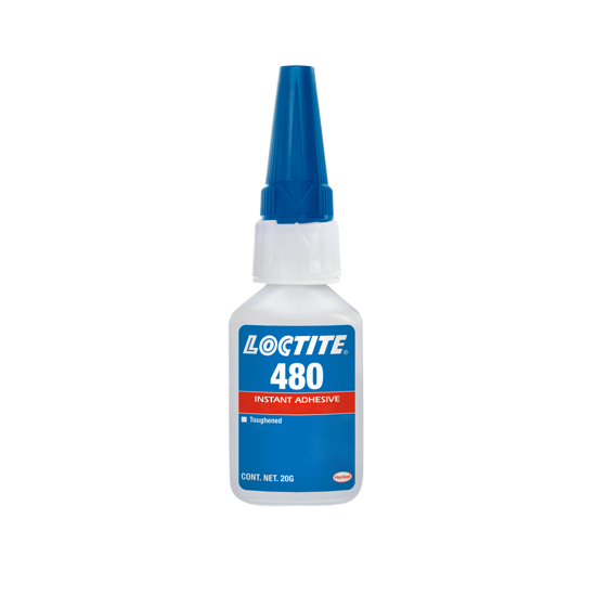 LOCTITE 480 Instant Adhesive in 25ml tube, engineered for strong, flexible bonding of metal, plastic, and rubber applications.