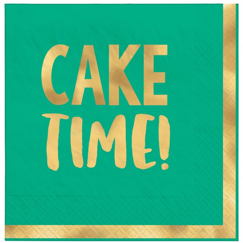 Beverage Napkins - Happy Dots Cake Time H-S  - Pack of 16