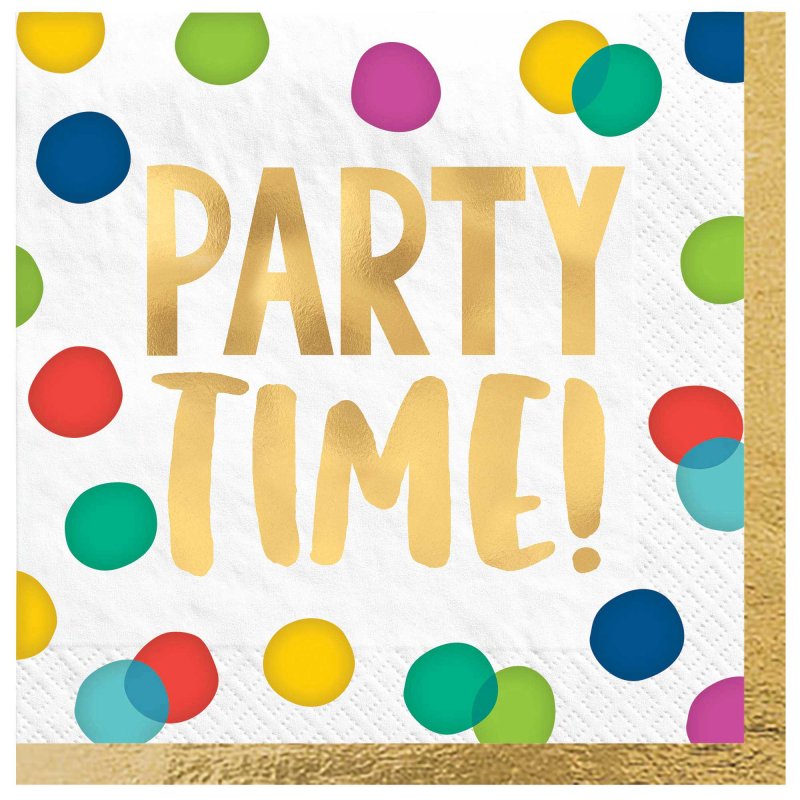 Lunch Napkins - Happy Dots Party Time H-S  - Pack of 16