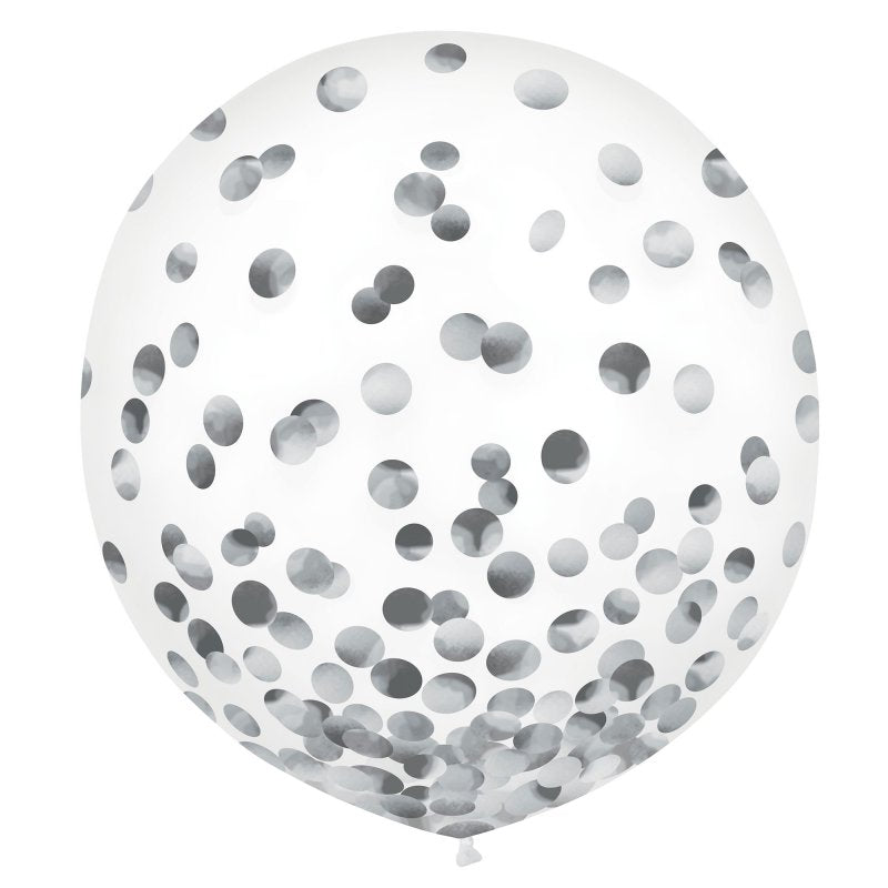 Latex Balloons  - CNF Silver (24in/60cm) - Pack of 2